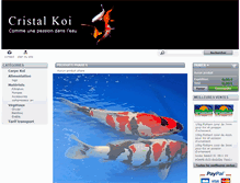 Tablet Screenshot of cristal-koi.com
